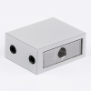 S02-500WM/sus304 Соединитель труба стена-стекло 30*10, белый матовый, sus304